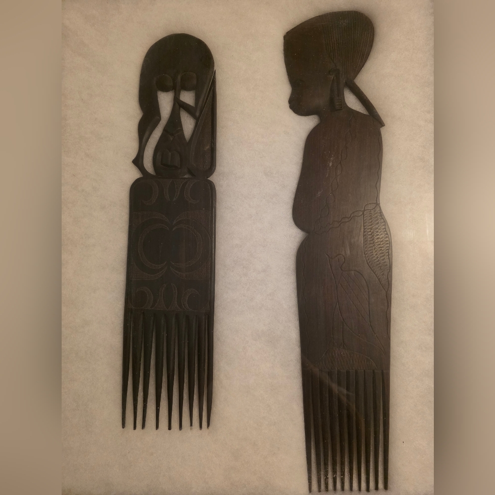 Handcrafted Wooden Hair Combs